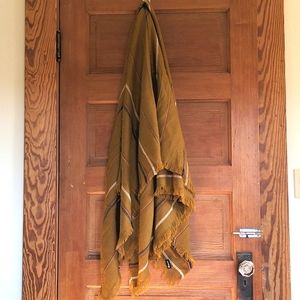 Madewell Square Blanket Scarf in Mustard